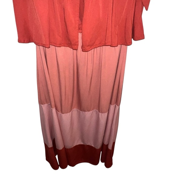 EUC Petal & Pup Jayde Dress in Rust Tiered Ruffled Midi Sundress Tie Size Small - Picture 10 of 16